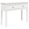 vidaXL Wandtafel 100x35x75 cm massief grenenhout wit