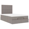 vidaXL Ottoman bed met matras 120x200cm stof taupe