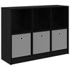 vidaXL Dressoir Zwart Eiken 102 x 32 x 73,5 cm