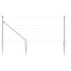 vidaXL Gecombineerd draadhek met spikes 100 x 0,8 m Zilverkleurig Mesh