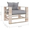 vidaXL 5-delige Loungeset met kussens pallet grenenhout