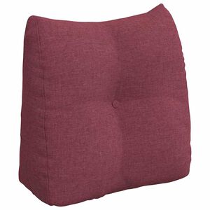 vidaXL Rugkussen Wijnrood 45 x 24 x 50 cm Stof
