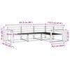 vidaXL Buiten bankenset 4 pcs Naturel Massief Acaciahout
