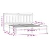 vidaXL Bedframe massief grenenhout 120x200 cm