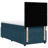 vidaXL Boxspring met matras fluweel blauw 90x200 cm