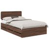 vidaXL Bedframe met lade Bruine eik 120 x 190 cm Geconstrueerd hout