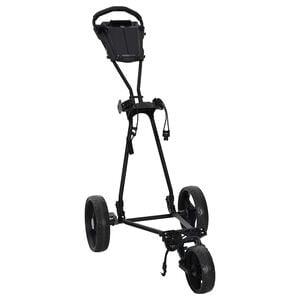 vidaXL Golf trolley Zwart IJzer Opvouwbaar