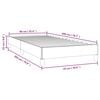 vidaXL Bedframe zonder matras 90x200 cm stof donkerbruin