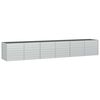 vidaXL Plantenbak verhoogd 480x80x77 cm gegalvaniseerd staal zilver