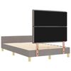 vidaXL Bedframe met hoofdeinde Taupe 160 x 200 cm Stof