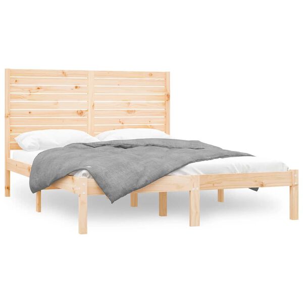 vidaXL Bedframe massief hout 120x200 cm
