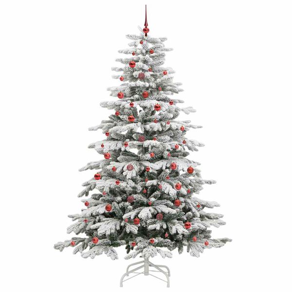 vidaXL Kunstmatige Inklapbare Kerstboom Wit 240 cm PE en PVC