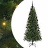 vidaXL Kunstkerstboom met 300 LED met standaard Groen 210 cm PE en PVC