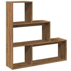 vidaXL Kamerscherm / boekenkast 123x29x123 cm hout artisanaal eiken