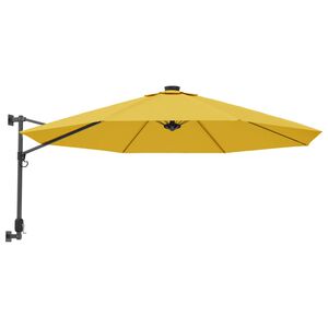 vidaXL Wandparasol 290 cm geel