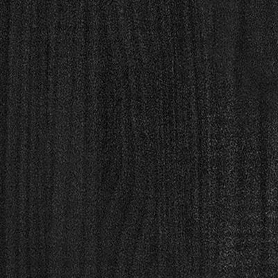 vidaXL Plantenbak 200x50x50 cm massief grenenhout zwart