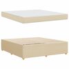 vidaXL Bedframe met matras Cr&egrave;me 180 x 200 cm Stof
