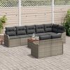 vidaXL Tuin Sofa Set 9 pcs Grijs