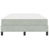 vidaXL Boxspringbed met matras Lichtgrijs 120 x 200 cm Stof