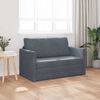 vidaXL Vouwsofa Bed Donkergrijs 124 x 71 x 78 cm Fluweel