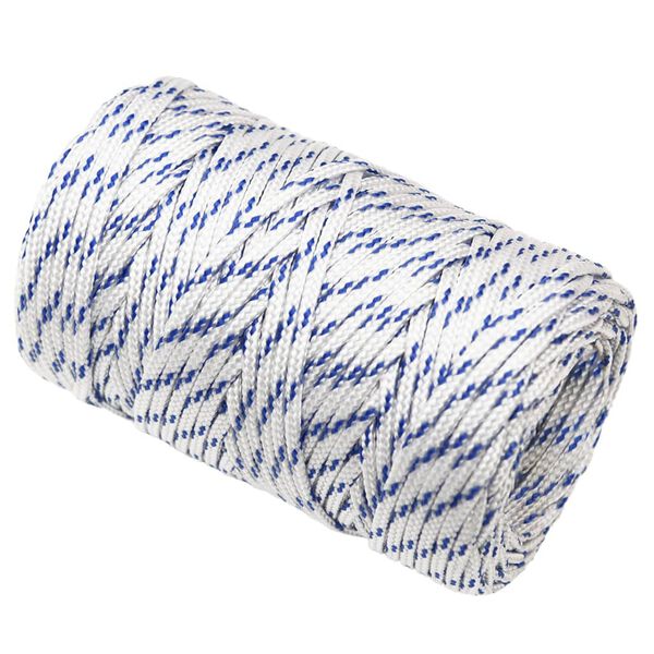 vidaXL Boottouw 2 mm 25 m polypropeen wit