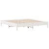 vidaXL Bedframe zonder matras massief grenenhout wit 200x200 cm