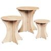 vidaXL Salontafel 3 st Naturel 46 x 46 x 47 cm