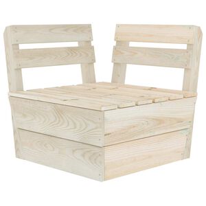 vidaXL Hoekbank sectioneel pallet ge&iuml;mpregneerd vurenhout