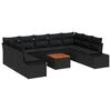 vidaXL Tuin Sofa Set 10 st Zwart