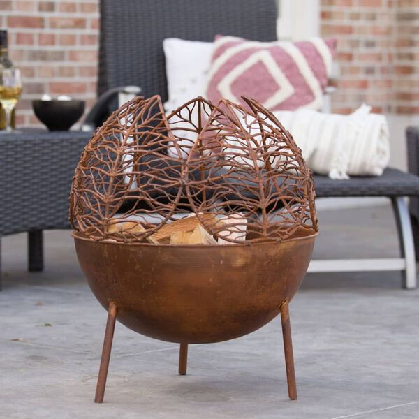 RedFire Tuinhaard Narfi handgemaakt staal roestkleurig