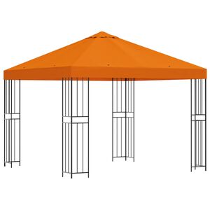 vidaXL Paviljoen 3 x 3 m Oranje Polyester en staal 190 gsm