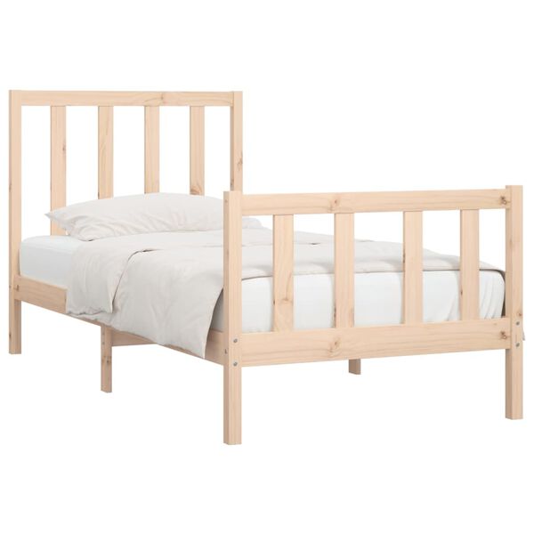 vidaXL Bedframe massief hout 90x190 cm