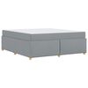 vidaXL Bedframe met matras Lichtgrijs 180 x 200 cm Stof