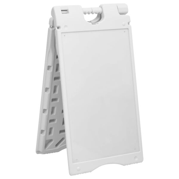 vidaXL Sandwichbord 45x7x84,5 cm HDPE grijs