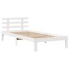 vidaXL Bedframe met lades massief grenenhout wit 75x190 cm