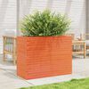 vidaXL Plantenbak 90x40x68,5 cm massief grenenhout wasbruin