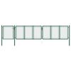 vidaXL Tuinpoort staal 500x100 cm groen