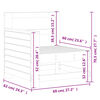 vidaXL Tuinbank met armleuning 69x62x70,5 cm massief douglashout