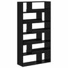 vidaXL Boekenplank 100 x 33 x 156,5 cm Bewerkt hout Zwart eiken