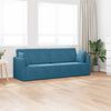 vidaXL Vloerslaapbank 200cm Blauw Fluweel