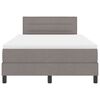 vidaXL Boxspring bed met matras met LED Taupe 120 x 190 cm Stof