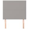 vidaXL Hoofdbord lichtgrijs 100x5x118/128 cm stof