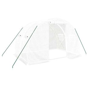 vidaXL Tuinkas met stalen frame 6 m&sup2; 3x2x2 m