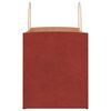 vidaXL Papieren zakken 50 st met hengsels 32x22x24 cm rood