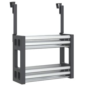 VidaXL Rek voor onder de gootsteen 34x12x26 cm aluminium