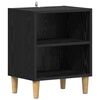 vidaXL Bed kast Zwart Eiken 40 x 30 x 50 cm Bewerkt hout
