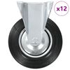 vidaXL 12 st Wielen vast 200 mm