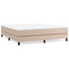 vidaXL Boxspring bed kunstleer cappuccinokleurig 160x200 cm