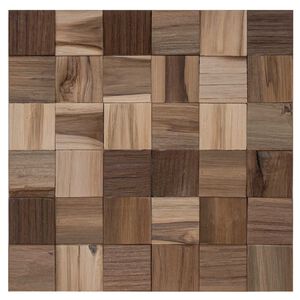 vidaXL Wandpaneel 11 st Naturel 30 x 30 x 2 cm