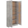 vidaXL Boekenkast 82,5x30,5x185,5 cm bewerkt hout betongrijs